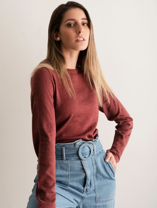 Básica manga larga algodón