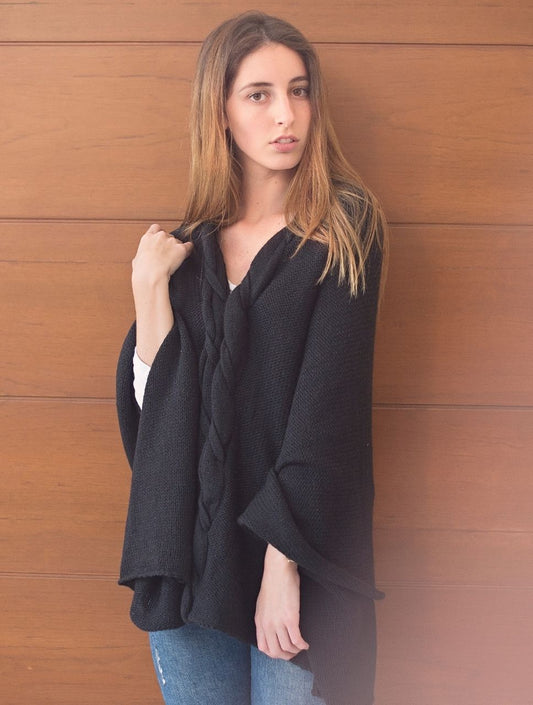 Poncho Trenza Armada