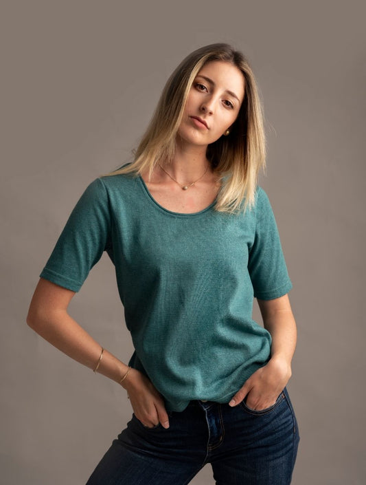 Básica manga corta algodón