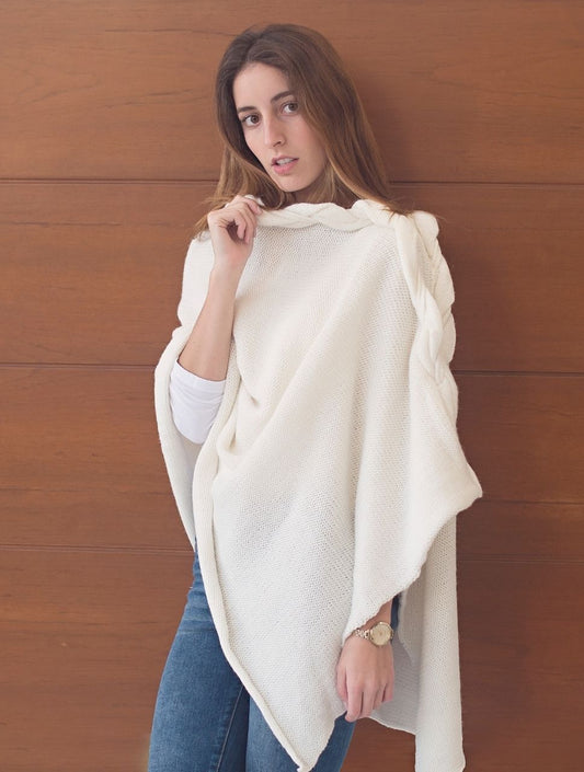 Poncho Trenza Armada